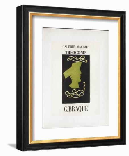 AF 1954 - Galerie Maeght-Georges Braque-Framed Collectable Print