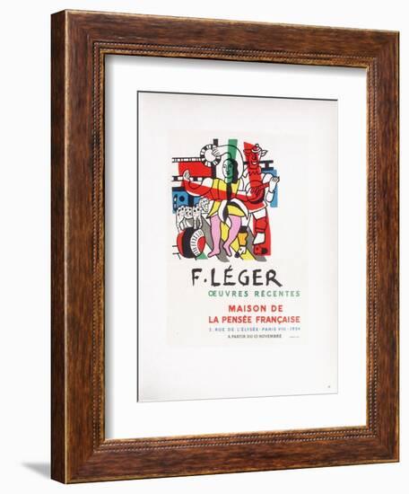 AF 1954 - Maison De La Pensée Française-Fernand Leger-Framed Collectable Print