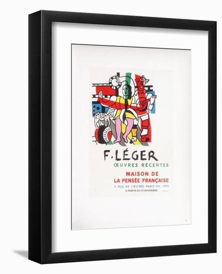 AF 1954 - Maison De La Pensée Française-Fernand Leger-Framed Collectable Print