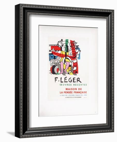 AF 1954 - Maison De La Pensée Française-Fernand Leger-Framed Collectable Print