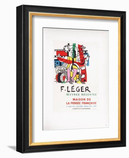 AF 1954 - Maison De La Pensée Française-Fernand Leger-Framed Collectable Print