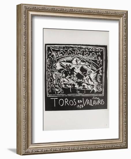 AF 1954 - Toros en Vallauris-Pablo Picasso-Framed Collectable Print