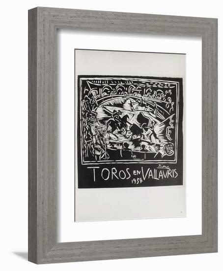 AF 1954 - Toros en Vallauris-Pablo Picasso-Framed Collectable Print