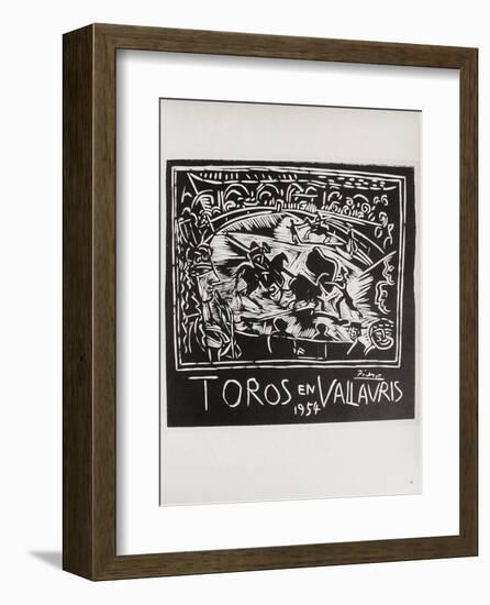 AF 1954 - Toros en Vallauris-Pablo Picasso-Framed Collectable Print