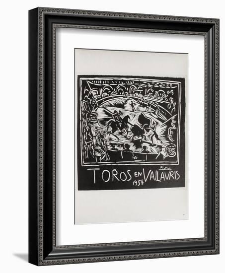 AF 1954 - Toros en Vallauris-Pablo Picasso-Framed Collectable Print