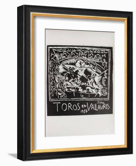 AF 1954 - Toros en Vallauris-Pablo Picasso-Framed Collectable Print