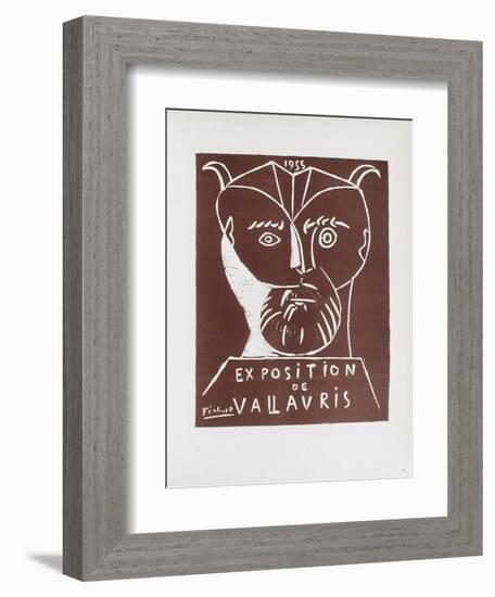 AF 1955 - Exposition Vallauris-Pablo Picasso-Framed Collectable Print