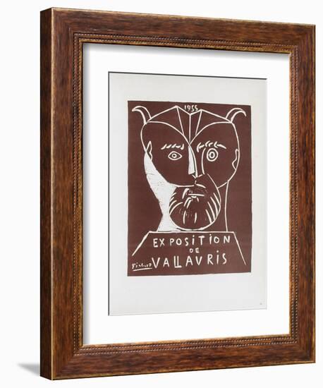 AF 1955 - Exposition Vallauris-Pablo Picasso-Framed Collectable Print