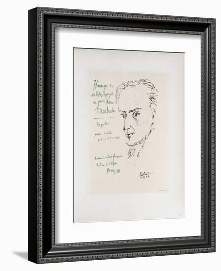 AF 1955 - Hommage à Machado-Pablo Picasso-Framed Collectable Print