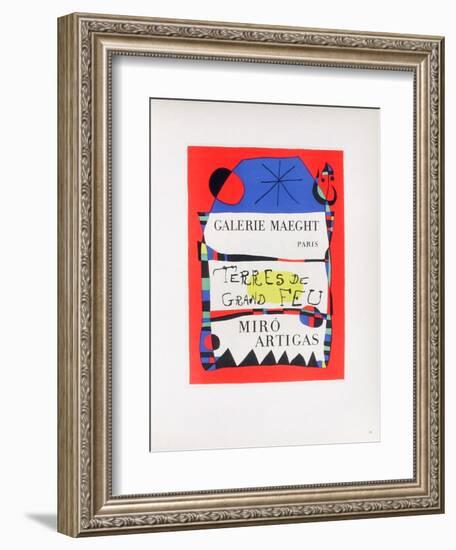 AF 1955 - Terres De Grand Feu-Joan Miro-Framed Collectable Print