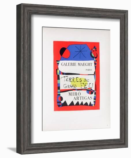 AF 1955 - Terres De Grand Feu-Joan Miro-Framed Collectable Print