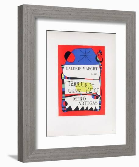 AF 1955 - Terres De Grand Feu-Joan Miro-Framed Collectable Print