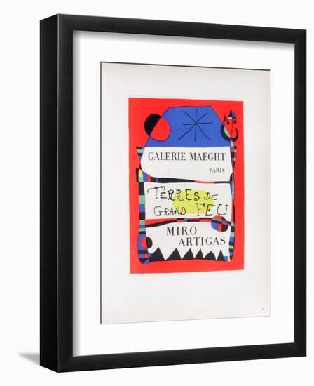 AF 1955 - Terres De Grand Feu-Joan Miro-Framed Collectable Print