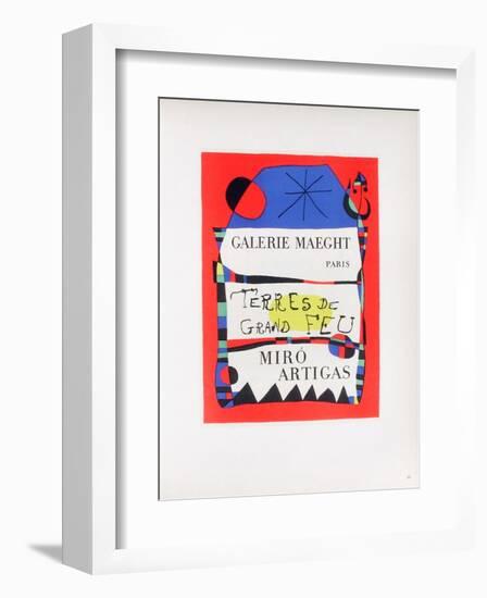 AF 1955 - Terres De Grand Feu-Joan Miro-Framed Collectable Print