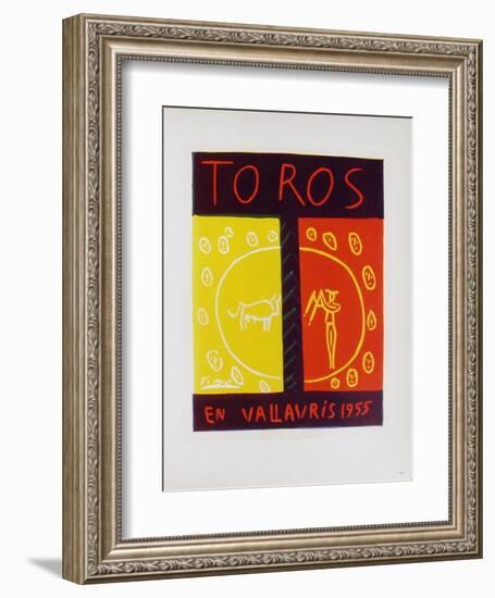 AF 1955 - Toros en Vallauris-Pablo Picasso-Framed Collectable Print