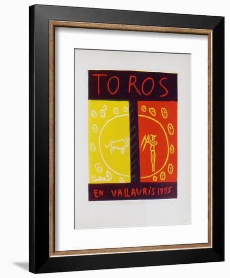 AF 1955 - Toros en Vallauris-Pablo Picasso-Framed Collectable Print