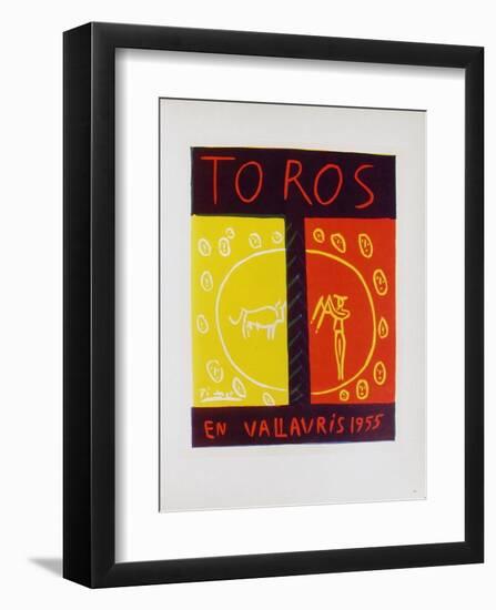 AF 1955 - Toros en Vallauris-Pablo Picasso-Framed Collectable Print