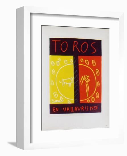 AF 1955 - Toros en Vallauris-Pablo Picasso-Framed Collectable Print