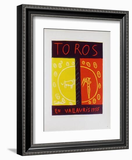 AF 1955 - Toros en Vallauris-Pablo Picasso-Framed Collectable Print