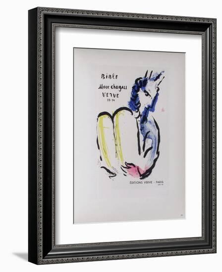 AF 1956 - Bible Verve-Marc Chagall-Framed Collectable Print