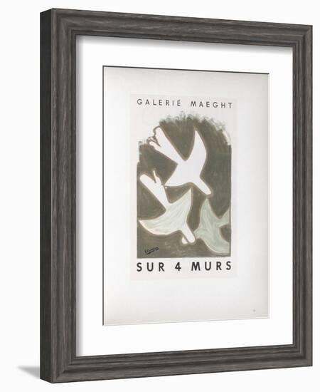 AF 1956 - Galerie Maeght Sur 4 Murs-Georges Braque-Framed Collectable Print