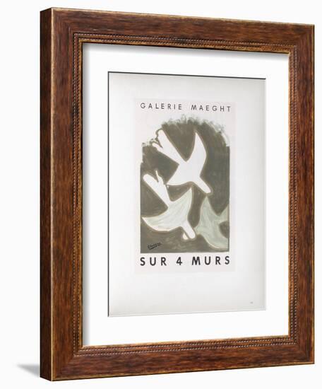 AF 1956 - Galerie Maeght Sur 4 Murs-Georges Braque-Framed Collectable Print