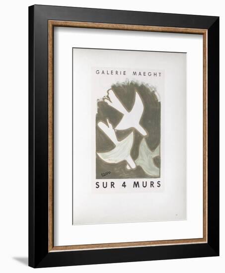 AF 1956 - Galerie Maeght Sur 4 Murs-Georges Braque-Framed Collectable Print