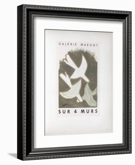 AF 1956 - Galerie Maeght Sur 4 Murs-Georges Braque-Framed Collectable Print