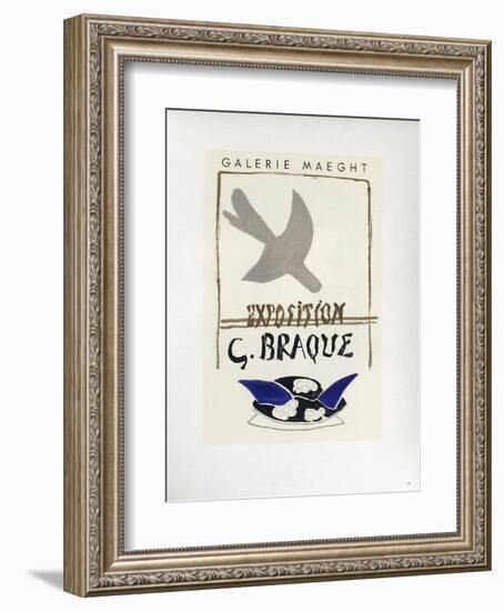 AF 1956 - Galerie Maeght-Georges Braque-Framed Collectable Print