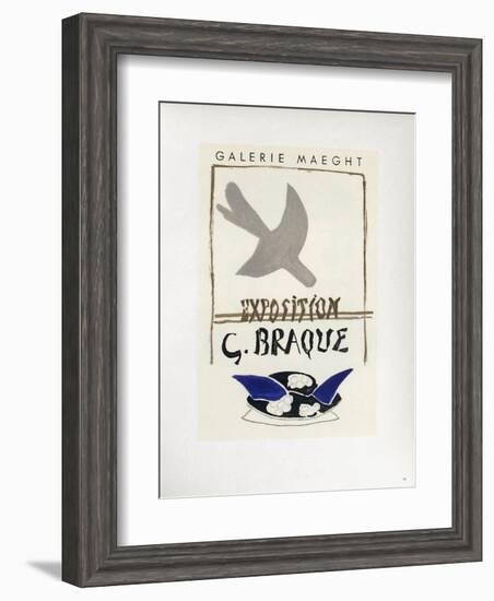 AF 1956 - Galerie Maeght-Georges Braque-Framed Collectable Print