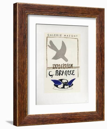 AF 1956 - Galerie Maeght-Georges Braque-Framed Collectable Print