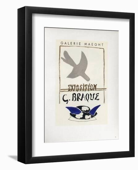 AF 1956 - Galerie Maeght-Georges Braque-Framed Collectable Print