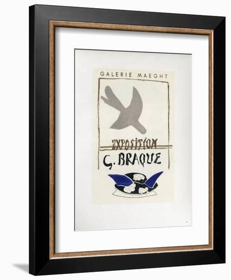 AF 1956 - Galerie Maeght-Georges Braque-Framed Collectable Print