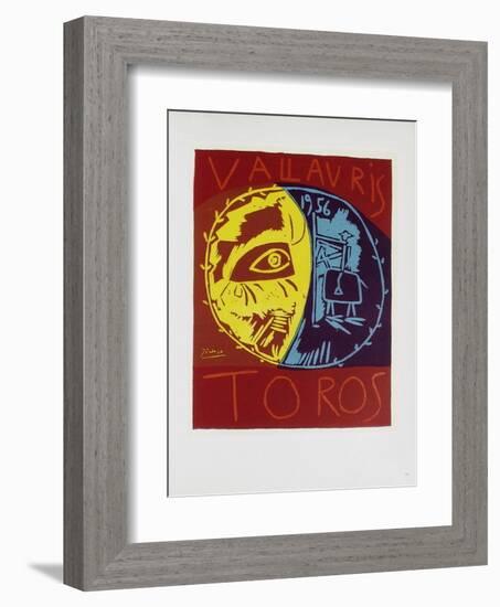 AF 1956 - Toros en Vallauris-Pablo Picasso-Framed Collectable Print