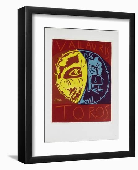 AF 1956 - Toros en Vallauris-Pablo Picasso-Framed Collectable Print