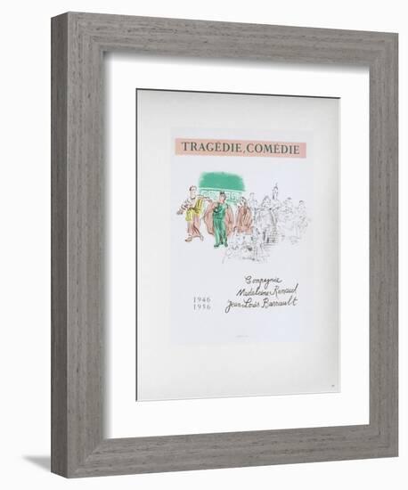 AF 1956 - Tragédie, Comédie-Raoul Dufy-Framed Collectable Print