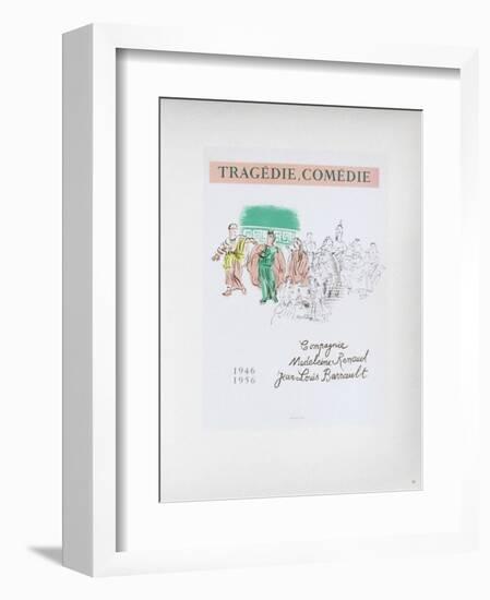 AF 1956 - Tragédie, Comédie-Raoul Dufy-Framed Collectable Print