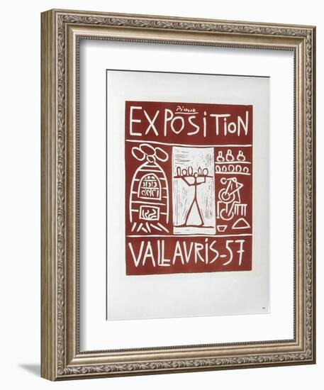 AF 1957 - Exposition Vallauris-Pablo Picasso-Framed Collectable Print