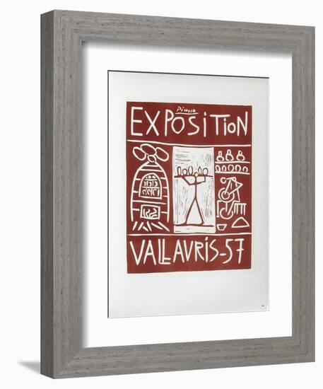 AF 1957 - Exposition Vallauris-Pablo Picasso-Framed Collectable Print