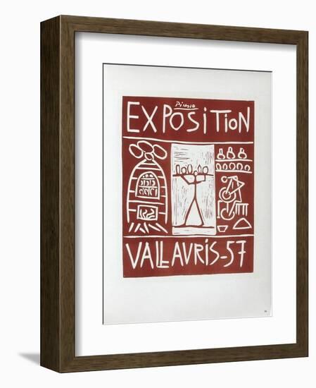 AF 1957 - Exposition Vallauris-Pablo Picasso-Framed Collectable Print