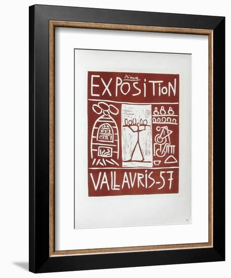 AF 1957 - Exposition Vallauris-Pablo Picasso-Framed Collectable Print