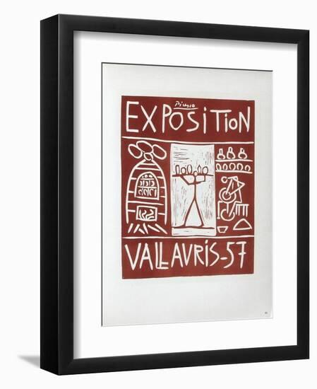 AF 1957 - Exposition Vallauris-Pablo Picasso-Framed Collectable Print