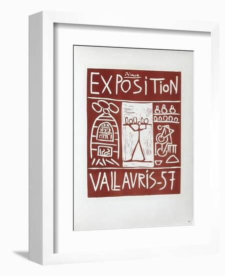 AF 1957 - Exposition Vallauris-Pablo Picasso-Framed Collectable Print