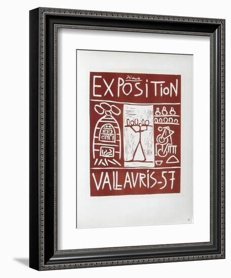 AF 1957 - Exposition Vallauris-Pablo Picasso-Framed Collectable Print