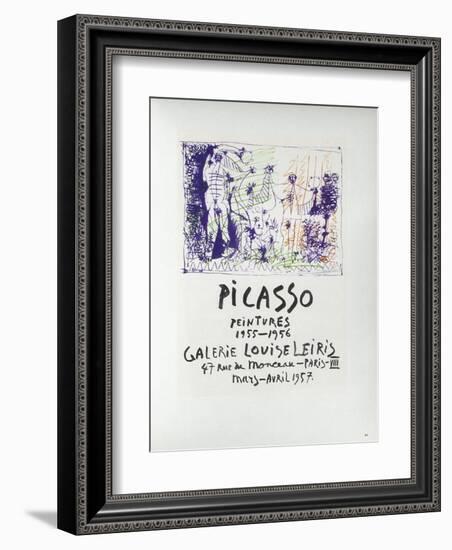 AF 1957 - Galerie Louise Leiris-Pablo Picasso-Framed Collectable Print