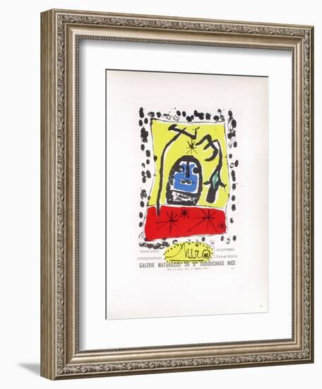 AF 1957 - Galerie Matarasso-Joan Miro-Framed Collectable Print