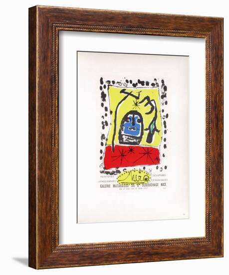 AF 1957 - Galerie Matarasso-Joan Miro-Framed Collectable Print