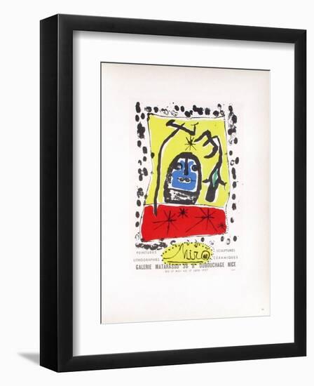 AF 1957 - Galerie Matarasso-Joan Miro-Framed Collectable Print