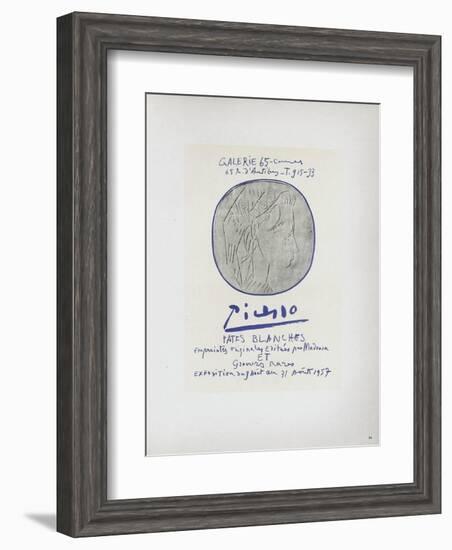 AF 1957 - Pâtes blanches-Pablo Picasso-Framed Collectable Print