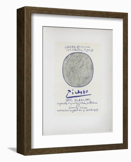 AF 1957 - Pâtes blanches-Pablo Picasso-Framed Collectable Print